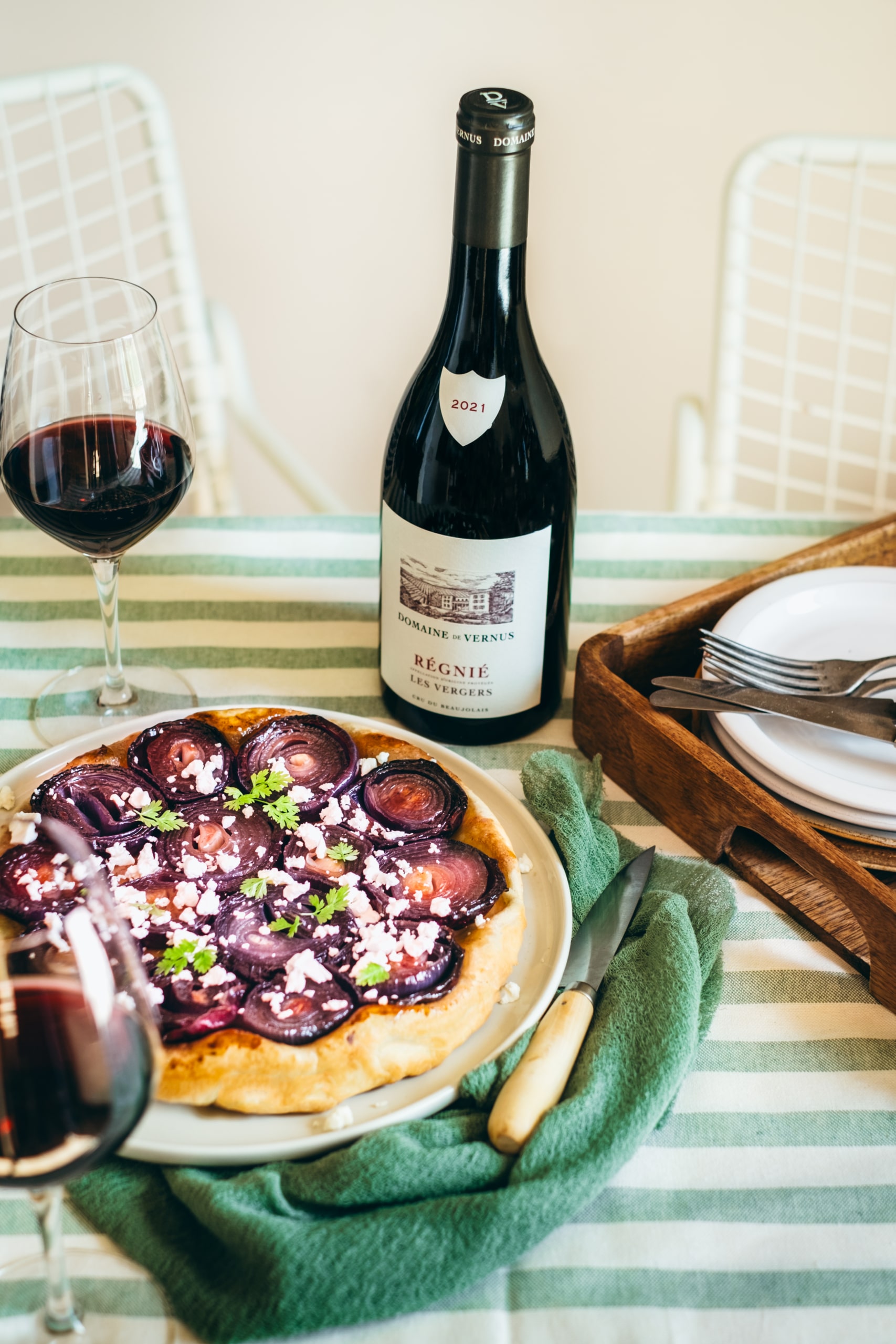 Tatin d’oignons rouges